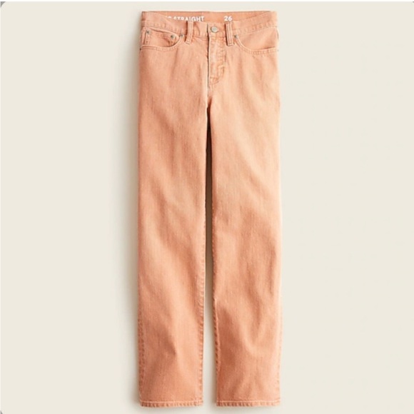 J.Crew High-Rise '90s Classic Straight Jean in Rosebud Wash - Picture 4 of 12